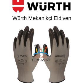 Würth 9 Siyah İş Güvenliği Mekanikçi Eldiveni