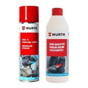 Würth Deri Besleyici Bakım Kremi+500 ml Araç İçi Temizleme Spreyi