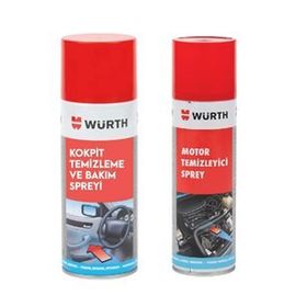 Würth Motor Temizleyici+Araç Kokpit Temizleme ve Bakım Spreyi