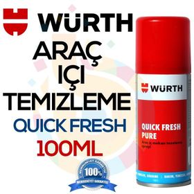 Würth Quick Fresh 100 ml-Koku Bombası Araç İçi Tazeleme Spreyi
