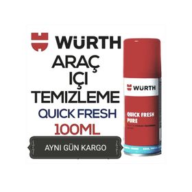 Würth Quick Fresh 100 ml-Koku Bombası Araç İçi Tazeleme Spreyi