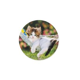 WuW Keyifçi Kedi Yuvarlak Kaymaz Taban Mouse Pad