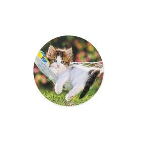 WuW Keyifçi Kedi Yuvarlak Kaymaz Taban Mouse Pad