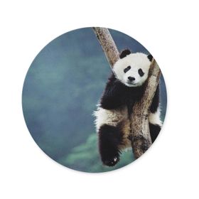 WuW Panda Yuvarlak Kaymaz Taban Mouse Pad