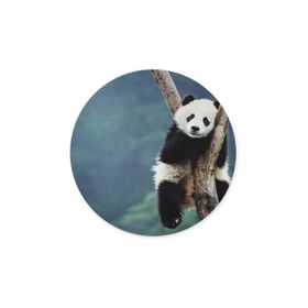 WuW Panda Yuvarlak Kaymaz Taban Mouse Pad