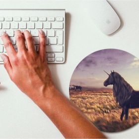 WuW Uniorn Yuvarlak Kaymaz Taban Mouse Pad