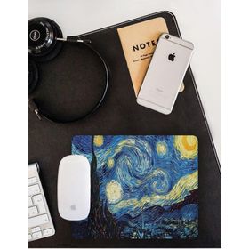 WuW Van Gogh Yıldızlı Starry Night Gece Mouse Pad