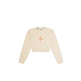 WWF Market Kadın Palyaço Balığı Crop Bej Sweatshirt