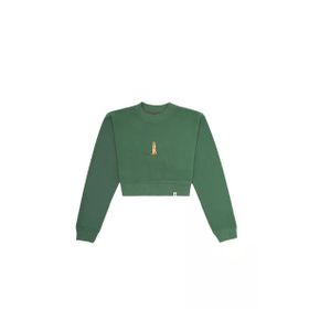 WWF Market Mirket Crop - Yeşil Sweatshirt