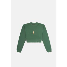 WWF Market Mirket Crop - Yeşil Sweatshirt