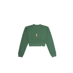 WWF Market Mirket Crop - Yeşil Sweatshirt