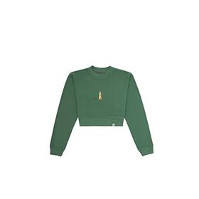 WWF Market Mirket Crop - Yeşil Sweatshirt
