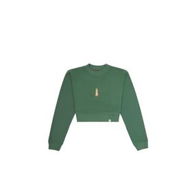 WWF Market Mirket Crop - Yeşil Sweatshirt