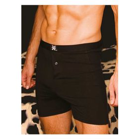 X-Man 704 Stretch Siyah Erkek Boxer