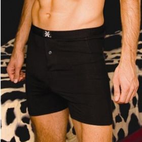 X-Man 704 Stretch Siyah Erkek Boxer