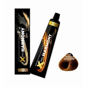 X Pro Harmony 7.43 60 ml Kumral Bakır Dore Saç Boyası