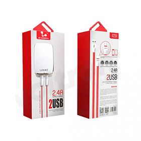 X-Voora 2.4A Çıkışlı Çift Usb Portlu Android Şarj Cihazı