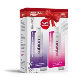 Xabion Pediatric 250 ml Cilt Bakım Losyonu ve 250 ml Kofre Şampuan