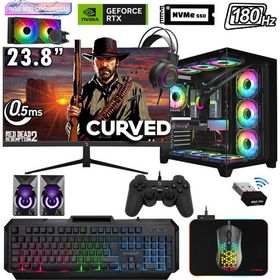 Xaser Sword X33 Ryzen 7 5700X 32GB RAM 1TB SSD 8GB RTX 4060 FreeDOS 23.8 inç Monitör Oyun Bilgisayarı