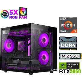 Xaser Sword X50 Mini Ryzen 7 5700X 32GB RAM 1TB SSD 8GB RTX 5060 FreeDOS Oyun Bilgisayarı