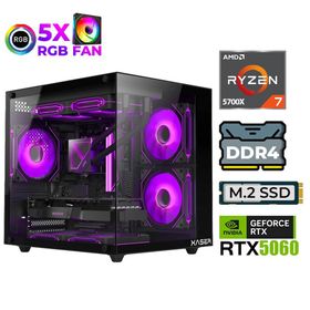 Xaser Sword X50 Mini Ryzen 7 5700X 32GB RAM 1TB SSD 8GB RTX 5060 FreeDOS Oyun Bilgisayarı
