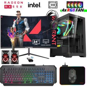 Xaser XSR1015 i5-7400 16GB RAM 256GB SSD 4GB RX 550 FreeDOS 24 inç Monitör Oyun Bilgisayarı