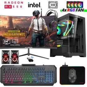 Xaser XSR1017 i5-7400 32GB RAM 256GB SSD 4GB RX 550 FreeDOS 24 inç Monitör Oyun Bilgisayarı