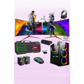 Xaser XSR251 i7-3770 16GB RAM 256GB SSD 4GB RX 550 FreeDOS 24 inç Dual Monitör Oyun Bilgisayarı