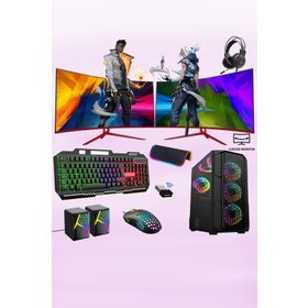 Xaser XSR278 Intel Core i7 6700 16GB RAM DDR4 512GB SSD RX550 FreeDOS 24 inç Çift Monitör Oyun Bilgisayarı