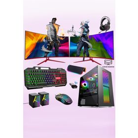 Xaser XSR332 i7-860 16GB RAM 256GB SSD 4GB GT 730 FreeDOS 24 inç Çift Monitör Oyun Bilgisayarı