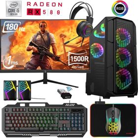 Xaser XSR458 i5-10400F 16GB RAM 256GB SSD 8GB RX 580 FreeDOS 24 inç Monitör Oyun Bilgisayarı