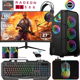 Xaser XSR460 i5-10400F 16GB RAM 256GB SSD 8GB RX 580 FreeDOS 27 inç Monitör Oyun Bilgisayarı