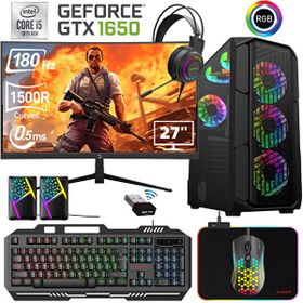 Xaser XSR465 i5-10400F 16GB RAM 512GB SSD 4GB GTX 1650 FreeDOS 27 inç Monitör Oyun Bilgisayarı