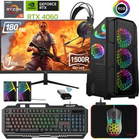 Xaser XSR475 Ryzen 5 5600 16GB RAM 1TB SSD 8GB RTX 4060 FreeDOS 24 inç Monitör Oyun Bilgisayarı