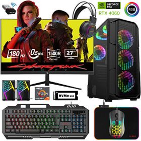 Xaser XSR491 Ryzen 7 5700X 16GB RAM 1TB SSD 8GB RTX 4060 FreeDOS 27 inç Monitör Oyun Bilgisayarı