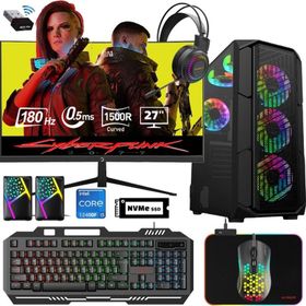 Xaser XSR512 i5-12400F 32GB RAM 512GB SSD 8GB RTX 4060 FreeDOS 24 inç Monitör Oyun Bilgisayarı