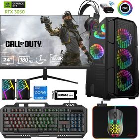 Xaser XSR569 i5-12400F 16GB RAM 512GB SSD 6GB RTX 3050 FreeDOS 24 inç Monitör Oyun Bilgisayarı