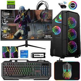 Xaser XSR584 i5-12400F 32GB RAM 1TB SSD 12GB RTX 3060 FreeDOS 24 inç Monitör Oyun Bilgisayarı
