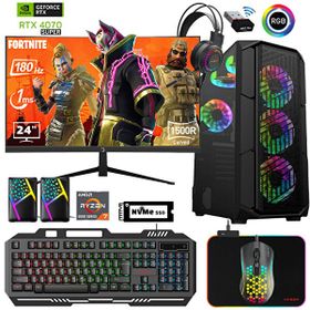 Xaser XSR641 Ryzen 7 5700X 16GB RAM 512GB SSD 12GB RTX 4070 Super FreeDOS 24 inç Monitör Oyun Bilgisayarı
