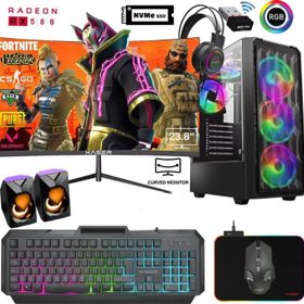 Xaser XSR750 i5-4570 16GB RAM 256GB SSD 8GB RX 580 FreeDOS 24 inç Monitör Oyun Bilgisayarı