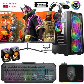 Xaser XSR793 i7-4770 16GB RAM 512GB SSD 8GB RX 580 FreeDOS 24 inç Monitör Oyun Bilgisayarı