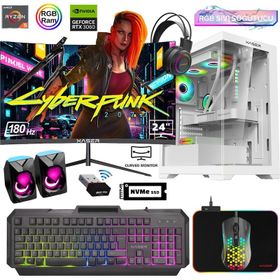 Xaser XSR812 Ryzen 5 5600 16GB RAM 512GB SSD 12GB RTX 3060 FreeDOS 24 inç Monitör Oyun Bilgisayarı