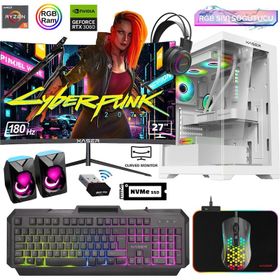 Xaser XSR813 Ryzen 5 5600 16GB RAM 512GB SSD 12GB RTX 3060 FreeDOS 27 inç Monitör Oyun Bilgisayarı