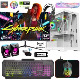 Xaser XSR818 Ryzen 5 5600 16GB RAM 512GB SSD 12GB RTX 4070 Super FreeDOS 24 inç Monitör Oyun Bilgisayarı
