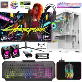 Xaser XSR819 Ryzen 5 5600 16GB RAM 512GB SSD 12GB RTX 4070 Super FreeDOS 27 inç Monitör Oyun Bilgisayarı