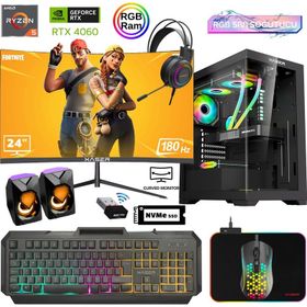 Xaser XSR851 Ryzen 5 5600 16GB RAM 512GB SSD 8GB RTX 4060 FreeDOS 24 inç Monitör Oyun Bilgisayarı