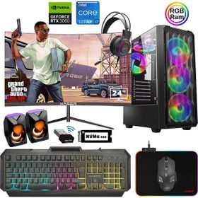 Xaser XSR885 i7-12700F 16GB RAM 512GB SSD 12GB RTX 3060 FreeDOS 23.8 inç Monitör Oyun Bilgisayarı