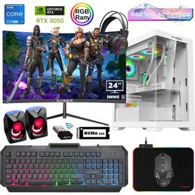Xaser XSR894 i7-12700F 16GB RAM 512GB SSD 6GB RTX 3050 FreeDOS 23.8 inç Monitör Oyun Bilgisayarı