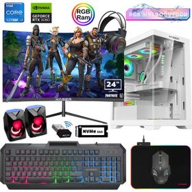 Xaser XSR895 i7-12700F 16GB RAM 512GB SSD 12GB RTX 3060 FreeDOS 23.8 inç Monitör Oyun Bilgisayarı