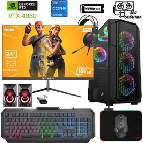 Xaser XSR986 i5-12400F 16GB RAM 512GB SSD 8GB RTX 4060 FreeDOS 23.8 inç Monitör Oyun Bilgisayarı